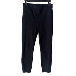 spanx womens jean-ish ankle crop  leggings black size Small